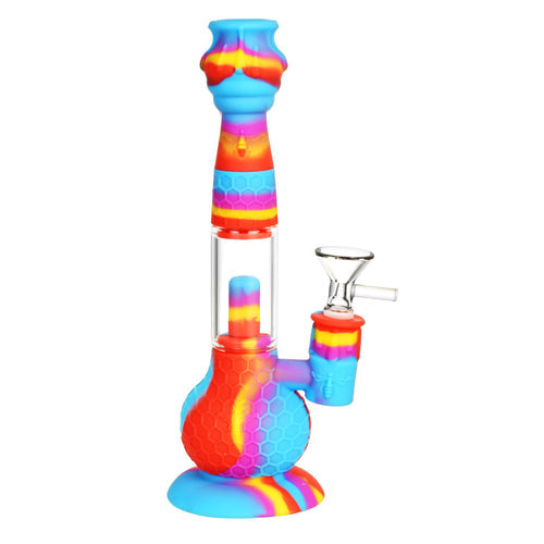 Mission Dispensary 9” Beehive 2-in-1 Silicone Bong & Dab Straw by Mission Dispensary | Mission Dispensary