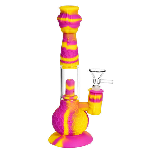 Mission Dispensary 9” Beehive 2-in-1 Silicone Bong & Dab Straw by Mission Dispensary | Mission Dispensary