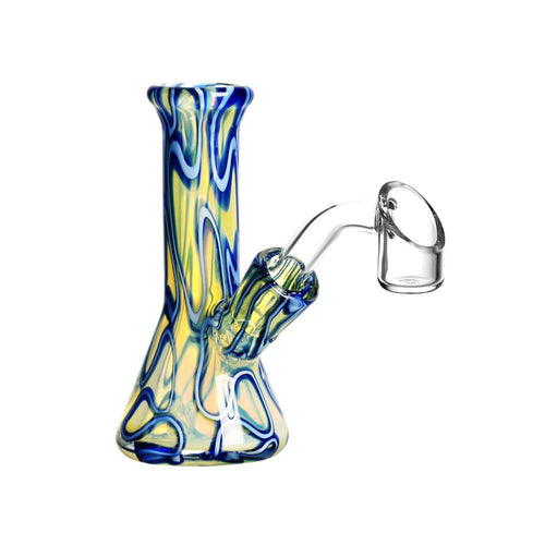 Mission Dispensary 4” Blue Rope Mini Beaker Rig by Mission Dispensary | Mission Dispensary