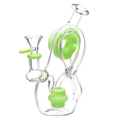 Mission Dispensary 6.5” Twisted Donut Recycler Bong by Mission Dispensary | Mission Dispensary