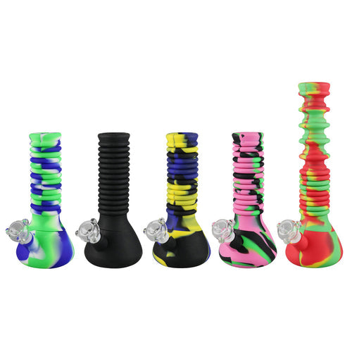 Mission Dispensary Extendable Silicone Beaker Bong (10” > 21”) by Mission Dispensary | Mission Dispensary