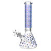 Mission Dispensary 14” Floral Diamond Beaker Bong by Mission Dispensary | Mission Dispensary