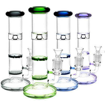 Mission Dispensary 9” Honeycomb Perc Bong by Mission Dispensary | Mission Dispensary