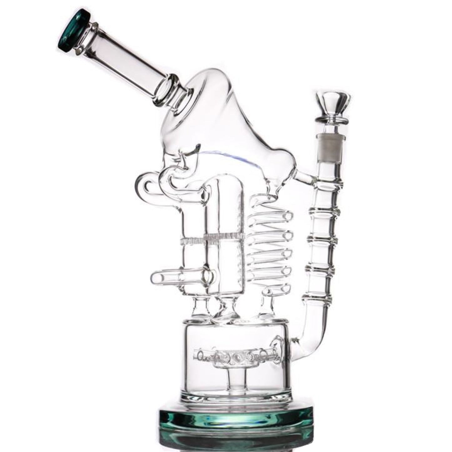 Mission Dispensary 14” Microscope Recycler Bong 🌿