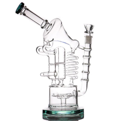 Mission Dispensary 14” Microscope Recycler Bong 🌿