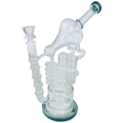 Mission Dispensary 14” Microscope Recycler Bong 🌿