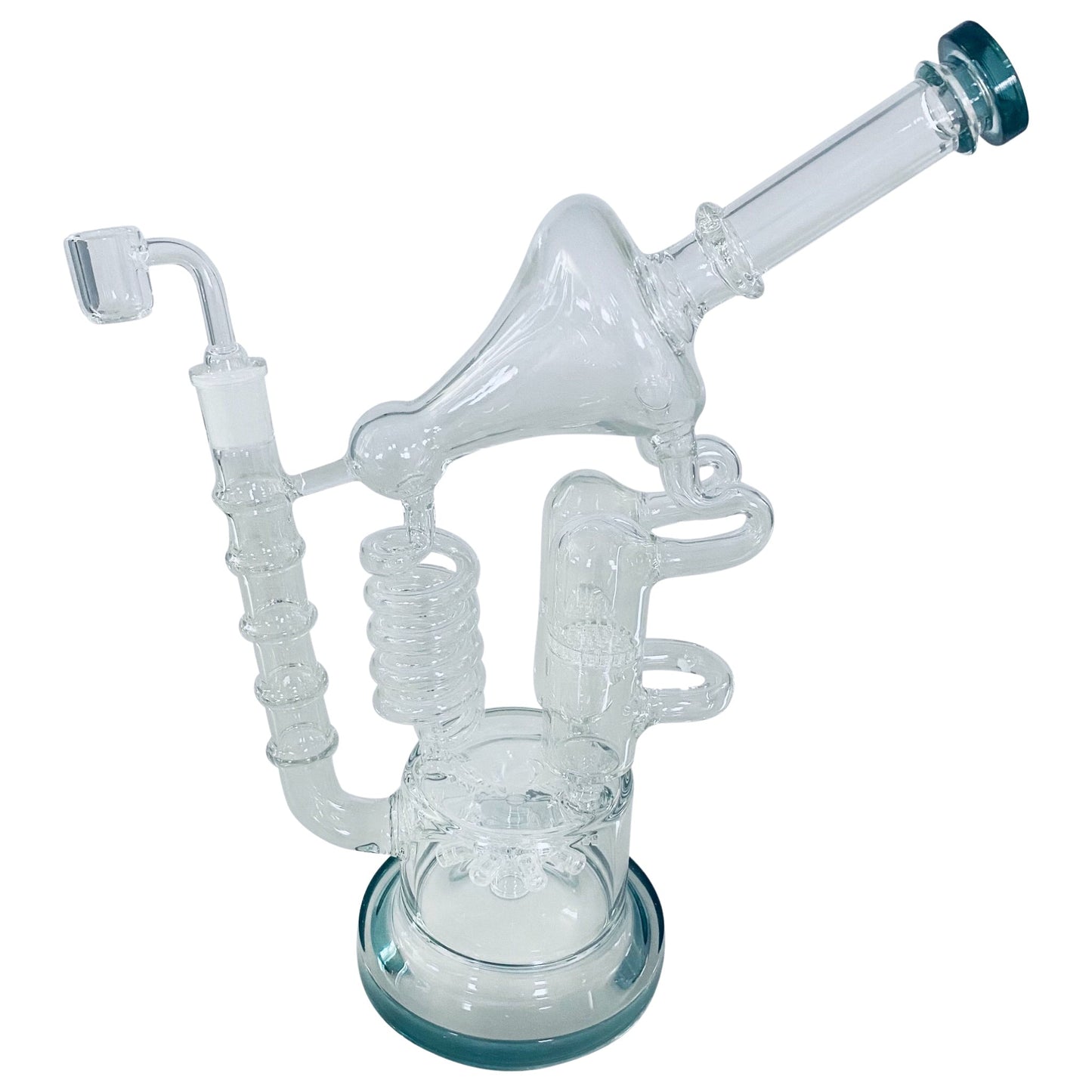 Mission Dispensary 14” Microscope Recycler Bong 🌿