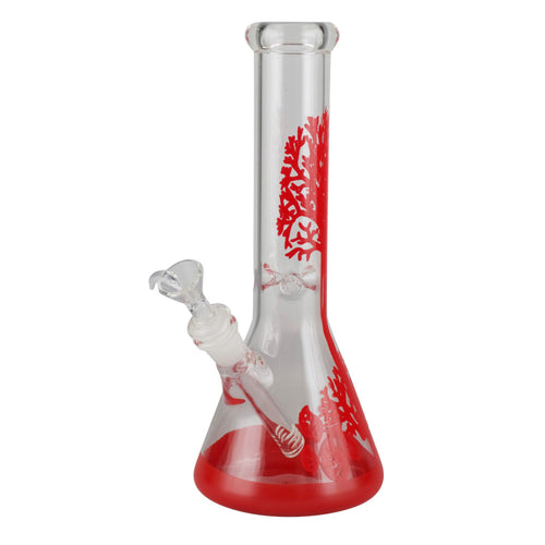 Mission Dispensary 11” Red Tree Beaker Bong by Mission Dispensary | Mission Dispensary