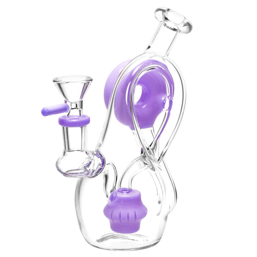 Mission Dispensary 6.5” Twisted Donut Recycler Bong by Mission Dispensary | Mission Dispensary