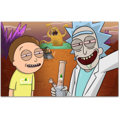 Rick & Morty “Space Beach” Sticker by Mission Dispensary | Mission Dispensary