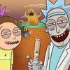 Rick & Morty “Space Beach” Sticker by Mission Dispensary | Mission Dispensary