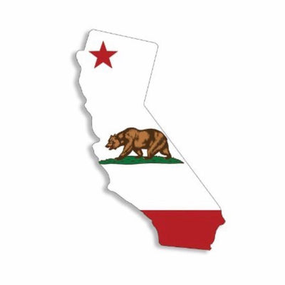 California State Bear Flag Vinyl Sticker by Mission Dispensary | Mission Dispensary