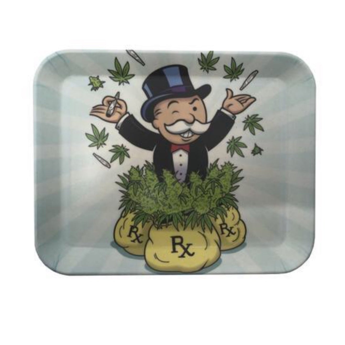 Limited Edition “Mary Jane Monopoly Man” Rolling Tray (7.5 x 6) by Mission Dispensary | Mission Dispensary