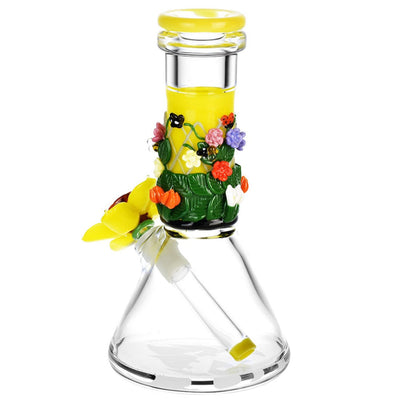 Empire Glassworks 8” Sunshine Garden Baby Beaker Bong 🌼 by Empire Glassworks | Mission Dispensary