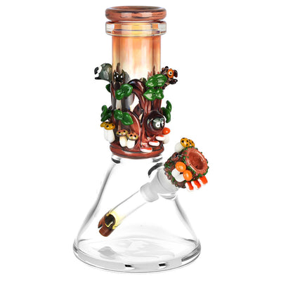 Empire Glassworks 8” Hootie’s Forest Baby Beaker Bong 🦉 by Empire Glassworks | Mission Dispensary