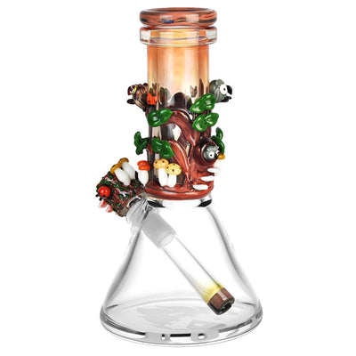 Empire Glassworks 8” Hootie’s Forest Baby Beaker Bong 🦉 by Empire Glassworks | Mission Dispensary