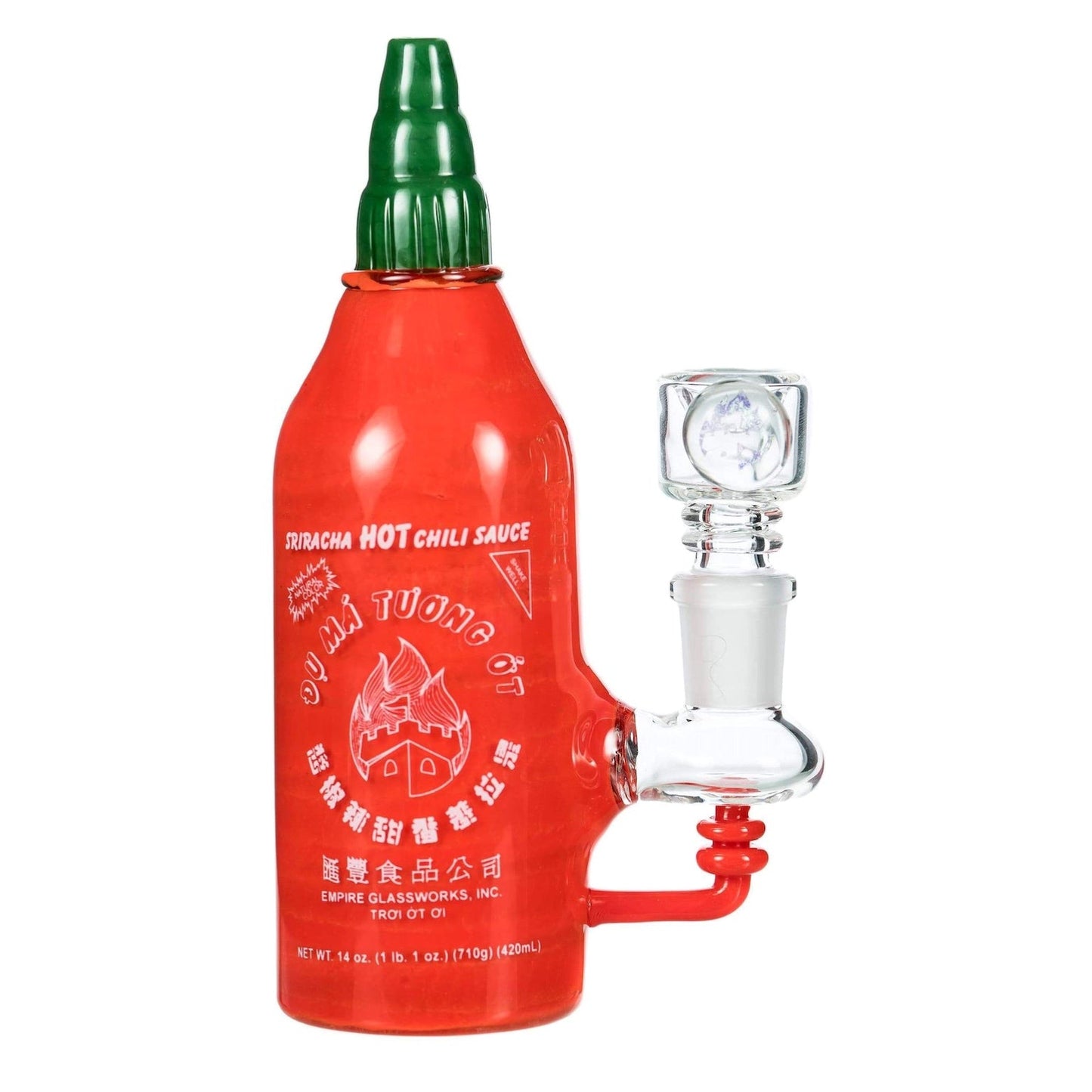 Empire Glassworks Sriracha Bottle Bong by Empire Glassworks | Mission Dispensary