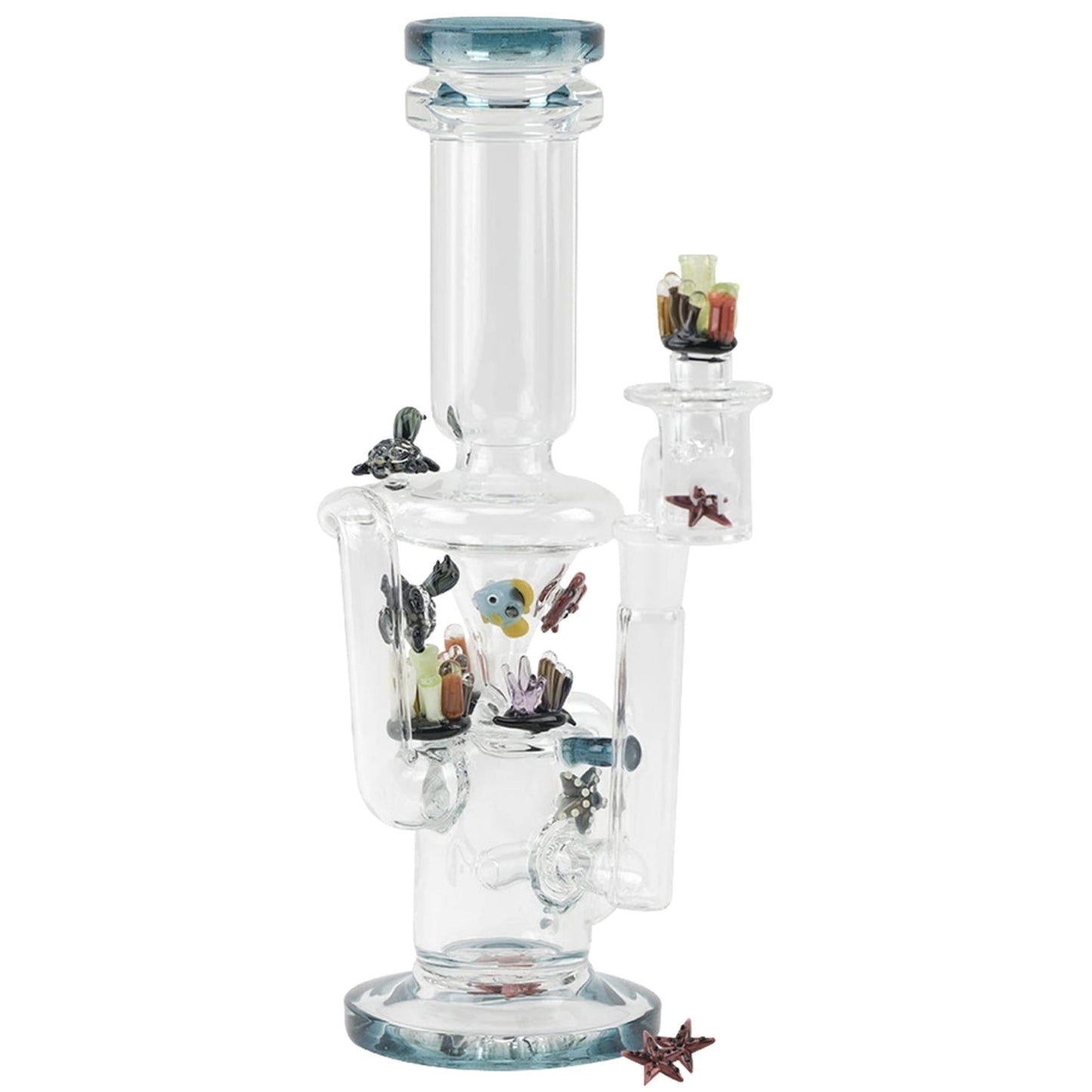 Empire Glassworks “Under the Sea” Recycler Rig 🐠 by Empire Glassworks | Mission Dispensary