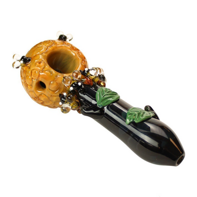 Empire Glassworks Small Beehive Spoon Pipe 🐝 by Empire Glassworks | Mission Dispensary