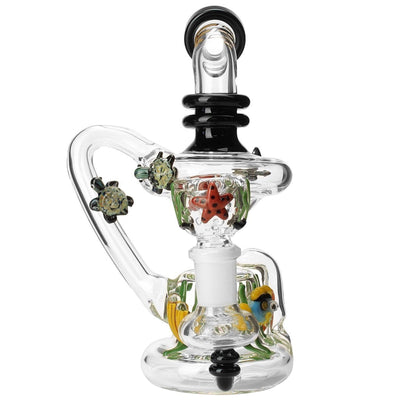 Empire Glassworks East Australian Current Mini Recycler Bong 🐠 by Empire Glassworks | Mission Dispensary