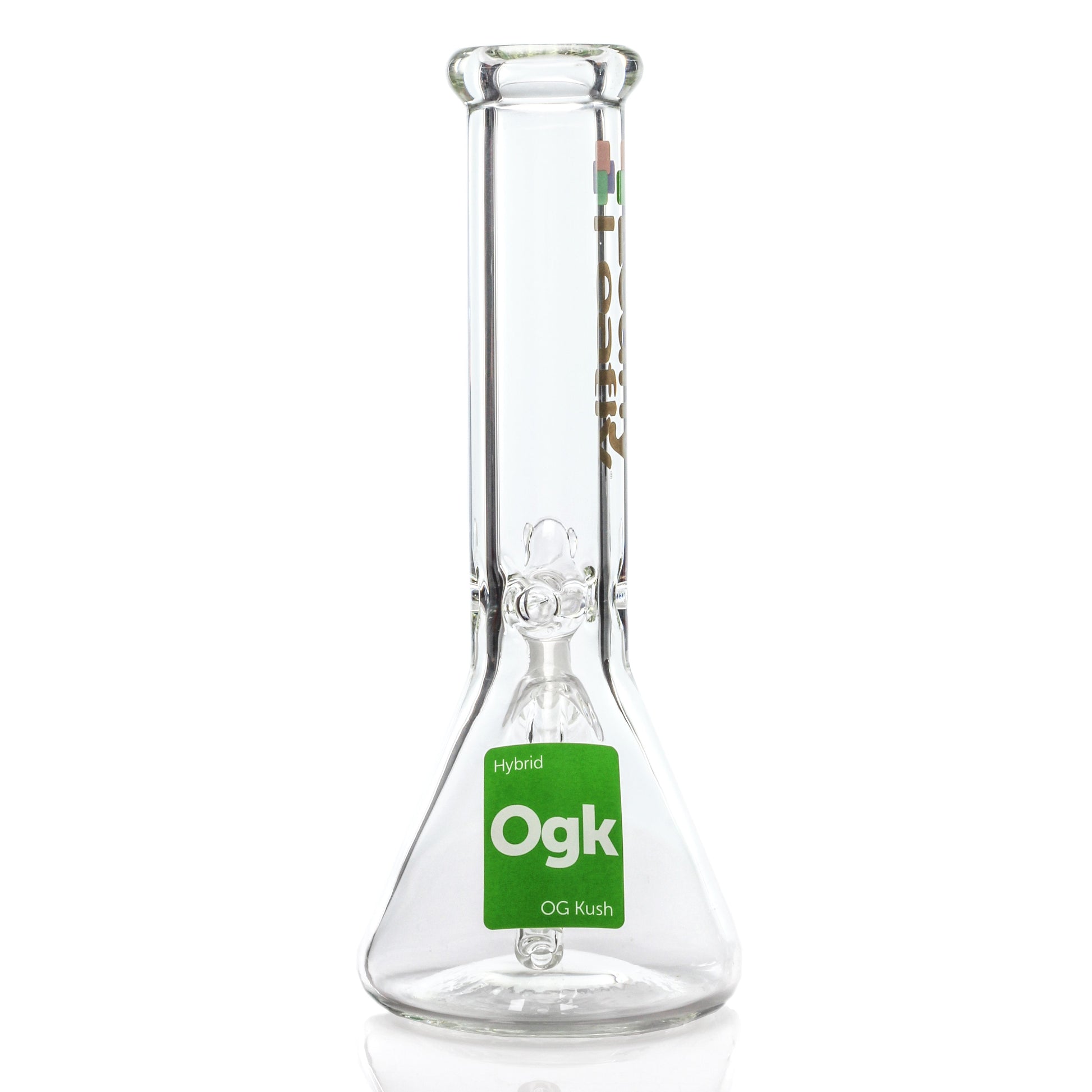 Leafly Strain Tile Beaker Bong - Sativa, Indica or Hybrid by Leafly Water Pipes | Mission Dispensary