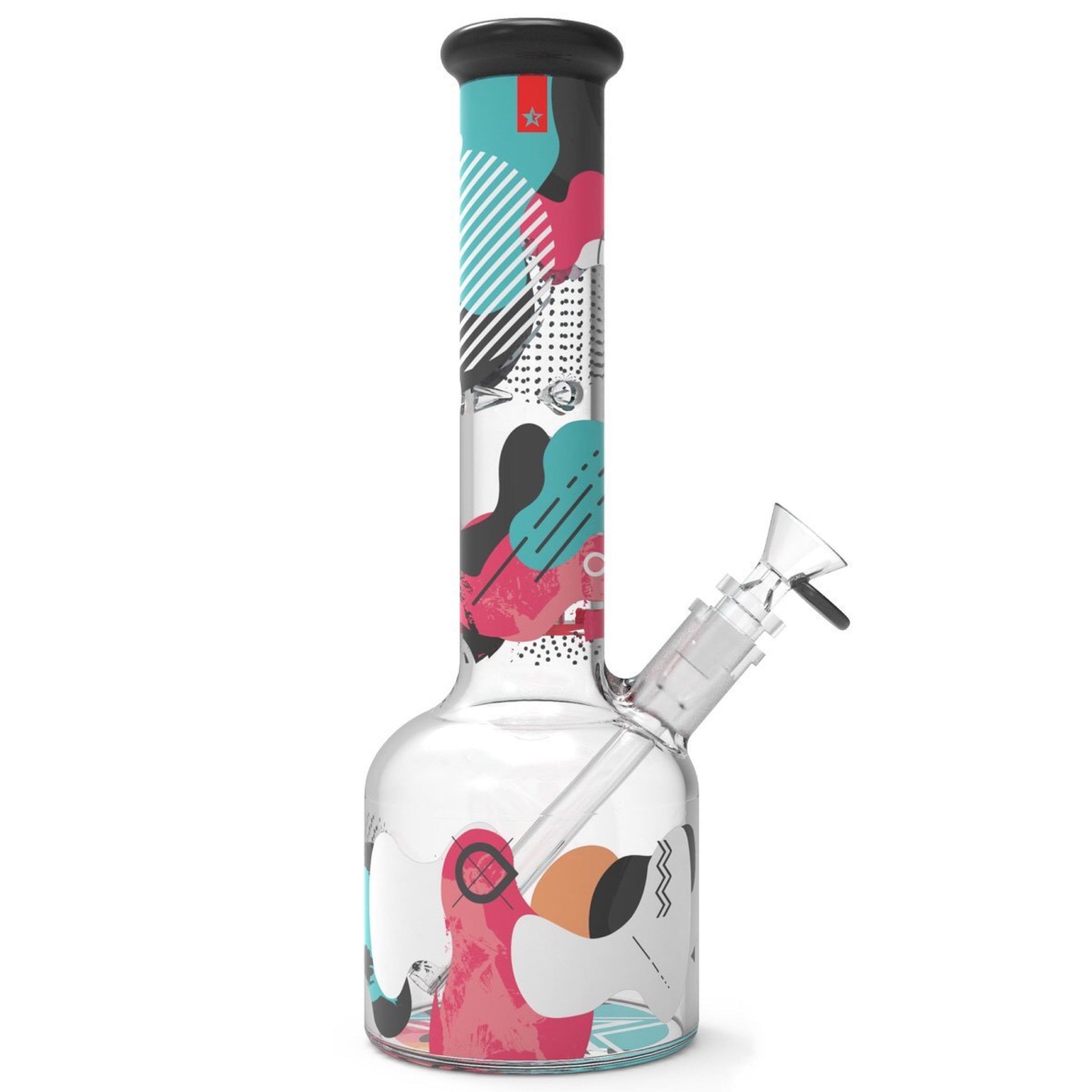 Famous Designs Aquarius 12” Glass Beaker Bong by Famous Brandz | Mission Dispensary