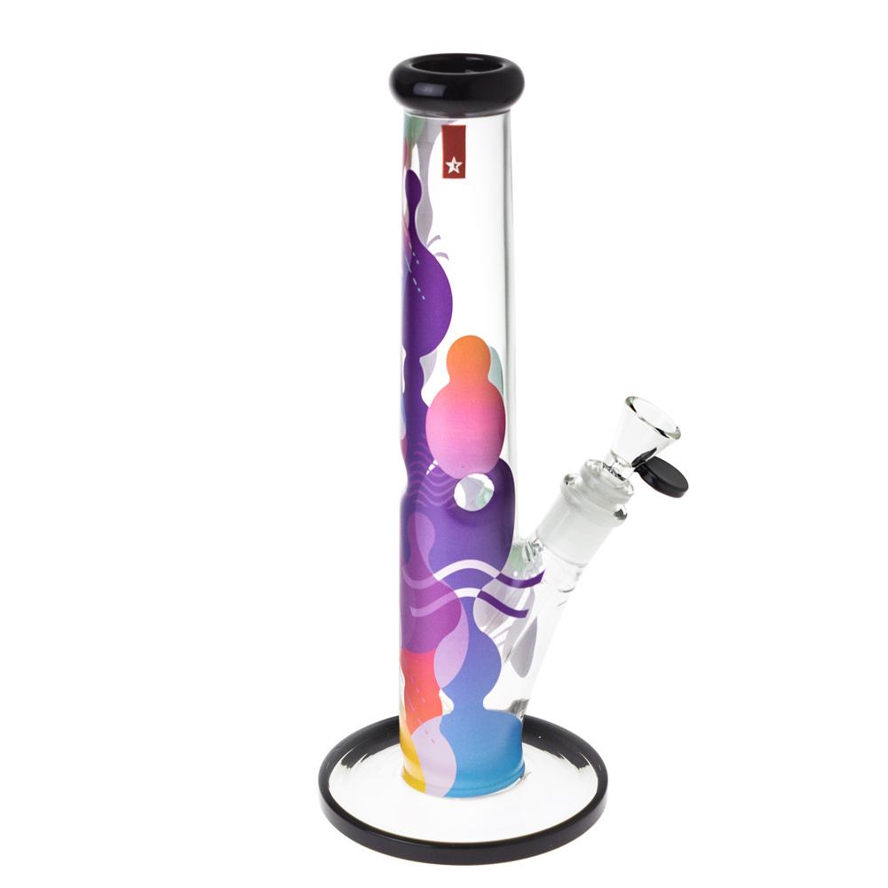 Famous Designs Panorama 12” Straight Tube Bong by Famous Brandz | Mission Dispensary
