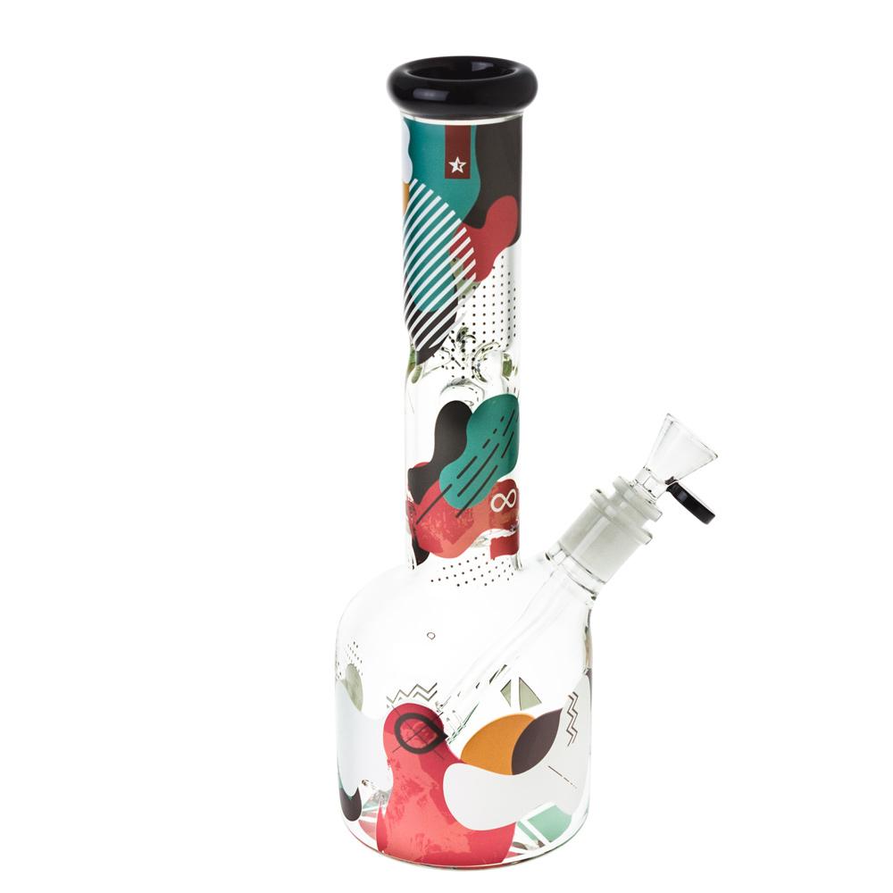 Famous Designs Aquarius 12” Glass Beaker Bong by Famous Brandz | Mission Dispensary