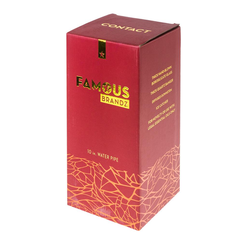 Famous Designs Contact 10” Straight Tube Rig by Famous Brandz | Mission Dispensary