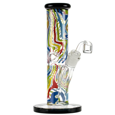 Famous Designs Amnesia 10” Straight Tube Rig by Famous Brandz | Mission Dispensary