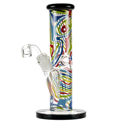 Famous Designs Amnesia 10” Straight Tube Rig by Famous Brandz | Mission Dispensary