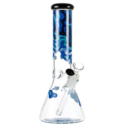 Famous Designs Fabric 12” Glass Beaker Bong by Famous Brandz | Mission Dispensary