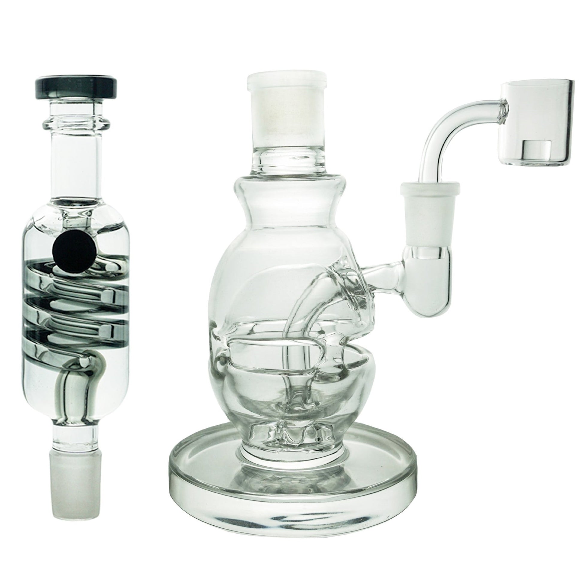 Freeze Pipe 11” Freezable Coil Perc Dab Rig by Freeze Pipe | Mission Dispensary