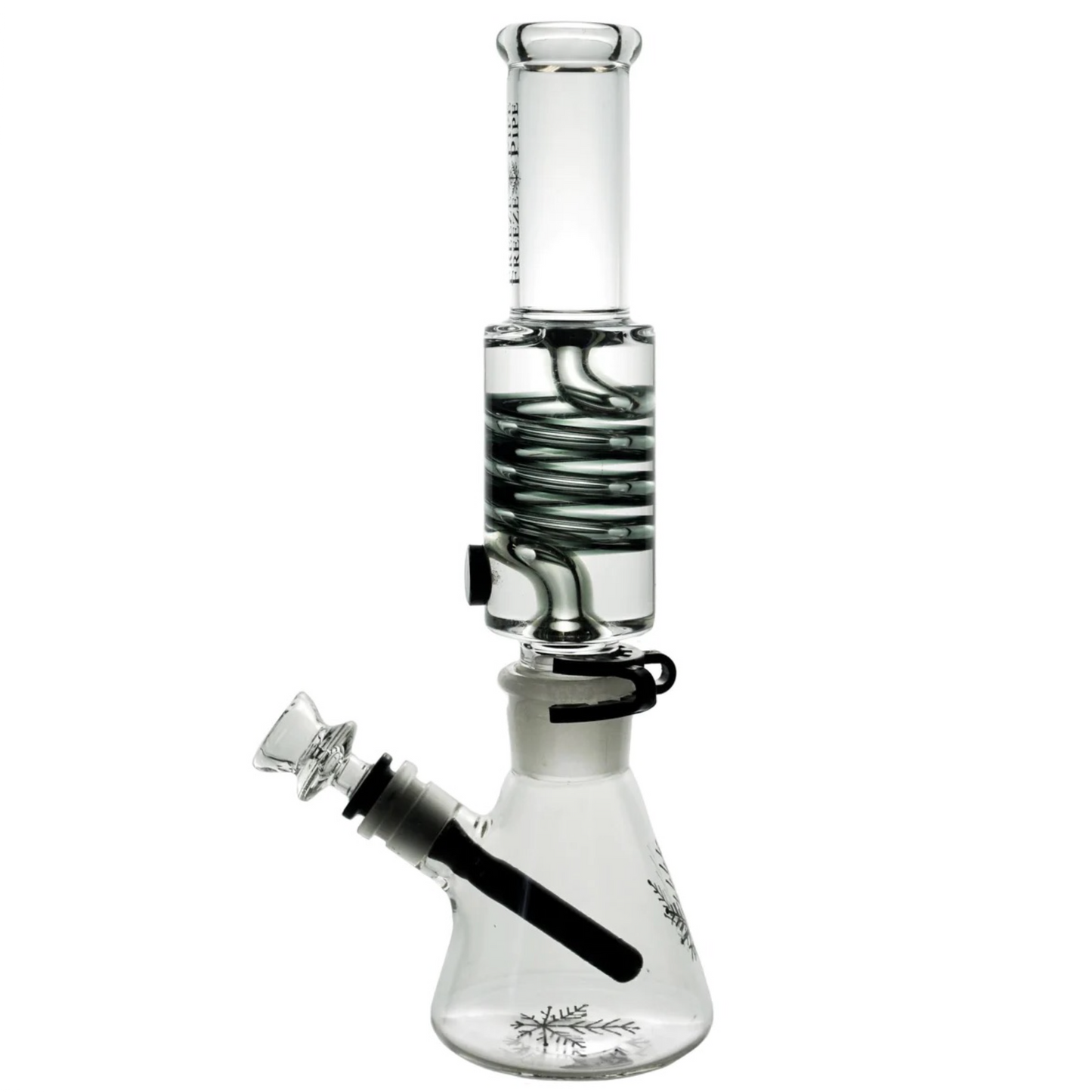Freeze Pipe 11” Glycerin Coil Beaker Bong by Freeze Pipe | Mission Dispensary