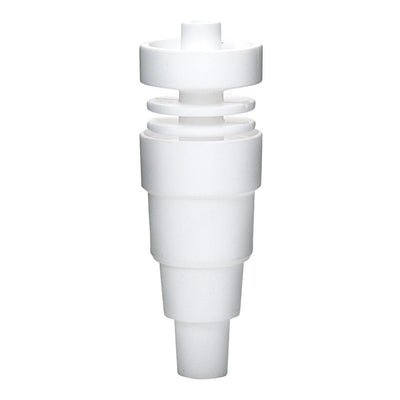Fully Universal Domeless Ceramic Nail (6-in-1) + Carb Cap Dabber by Mission Dispensary | Mission Dispensary