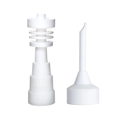Fully Universal Domeless Ceramic Nail (6-in-1) + Carb Cap Dabber by Mission Dispensary | Mission Dispensary