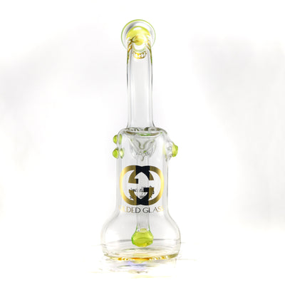 Gilded Glass 24k Sherlock Bubbler by Gilded Glass | Mission Dispensary