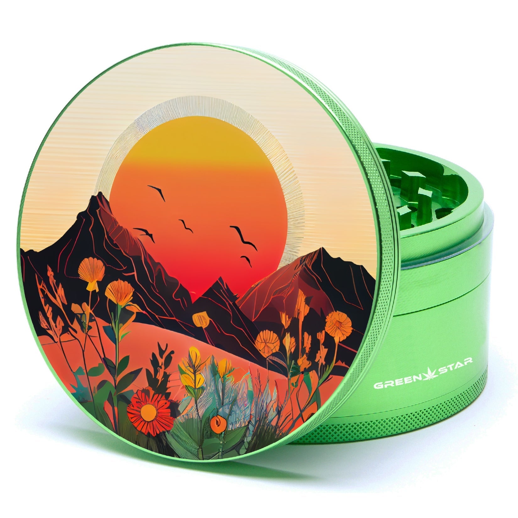 Green Star Scenic Large 4-Piece Grinder by Green Star | Mission Dispensary