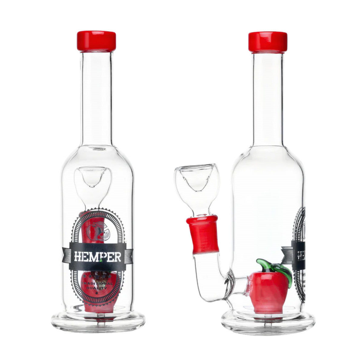 Hemper 7” Apple in a Bottle Mini Bong 🍎 by Hemper | Mission Dispensary