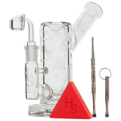 Higher Standards Limited Edition Etched Dab Rig by Higher Standards | Mission Dispensary
