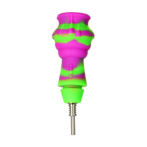 Mission Dispensary 9” Beehive 2-in-1 Silicone Bong & Dab Straw by Mission Dispensary | Mission Dispensary