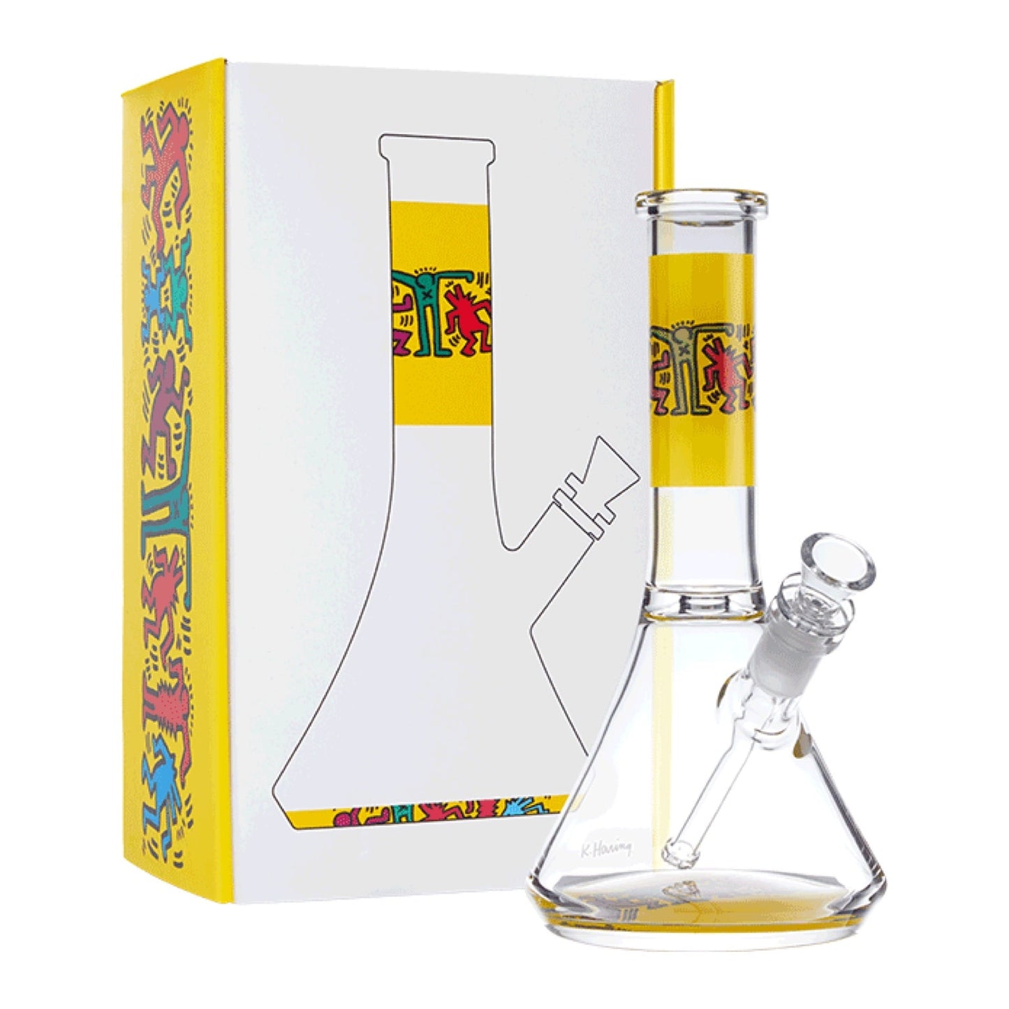 K. Haring 12.5” Beaker Bong by K. Haring Collection | Mission Dispensary