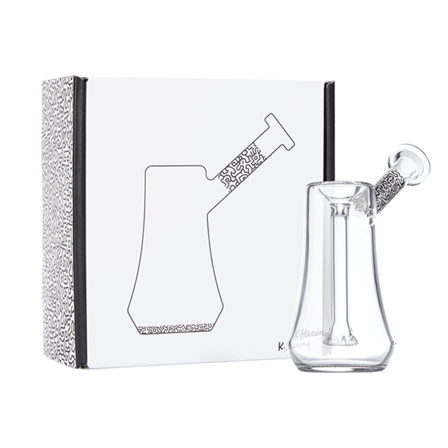 K. Haring 6.5” Upright Bubbler Pipe by K. Haring Collection | Mission Dispensary