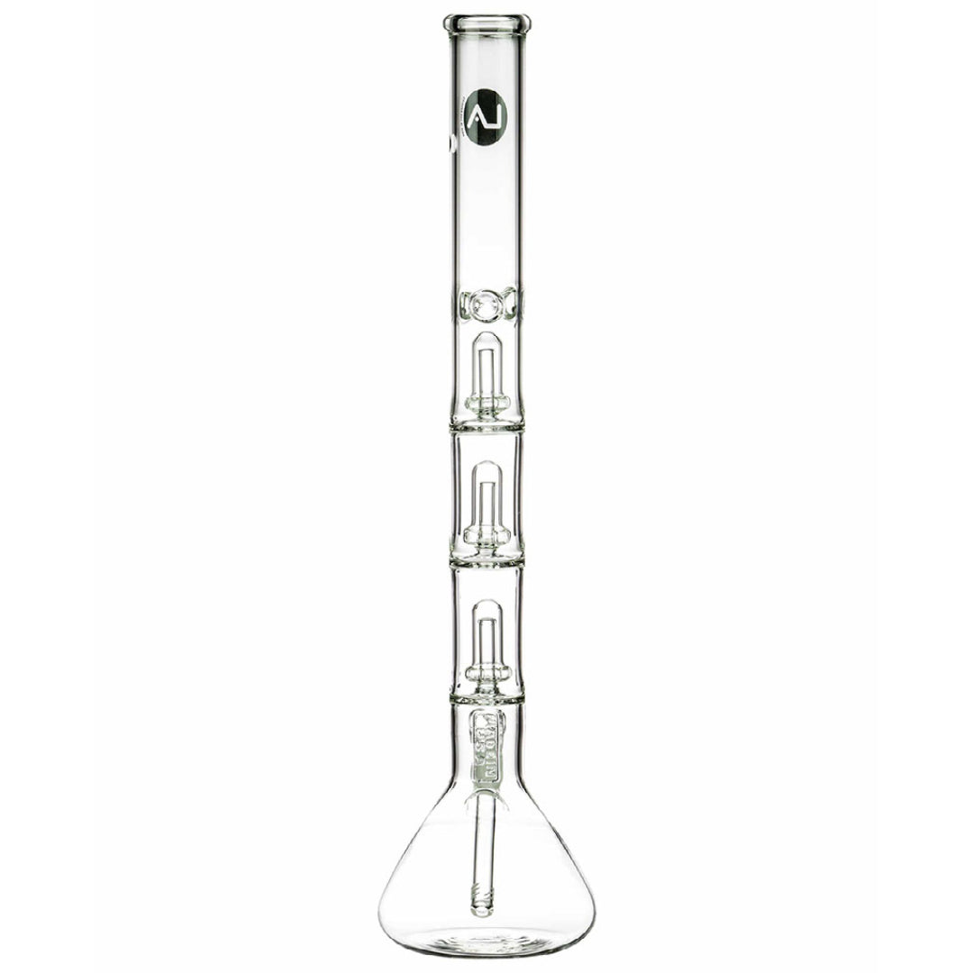LA Pipes 26” 5mm Thick Triple Showerhead Perc Beaker Bong by LA Pipes | Mission Dispensary
