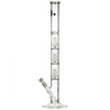 LA Pipes 26” 5mm Thick Triple Showerhead Straight Tube Bong by LA Pipes | Mission Dispensary
