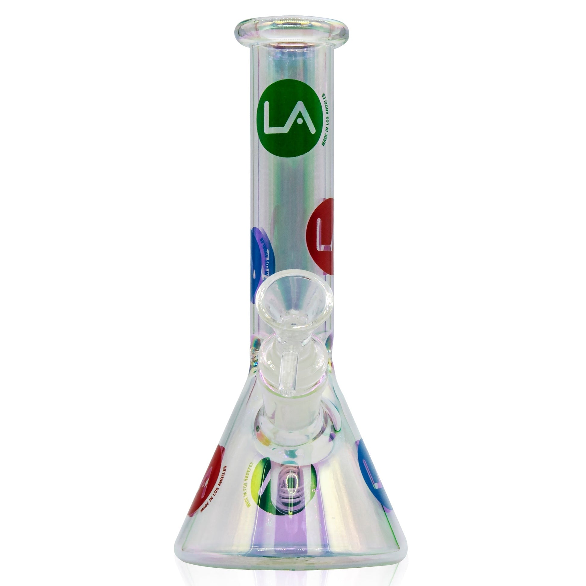 LA Pipes 9” Champagne Disco Beaker Bong 🌿 by LA Pipes | Mission Dispensary