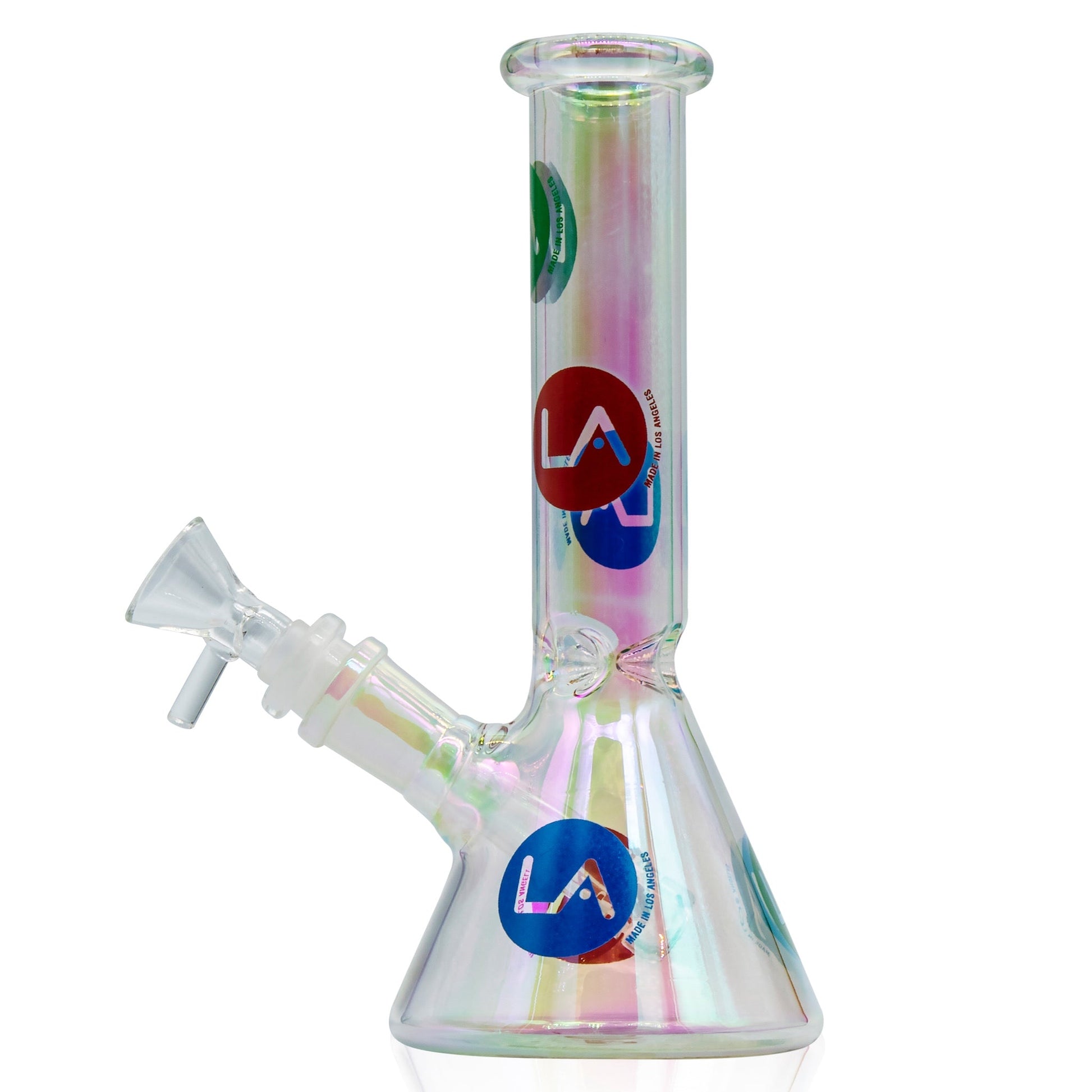 LA Pipes 9” Champagne Disco Beaker Bong 🌿 by LA Pipes | Mission Dispensary