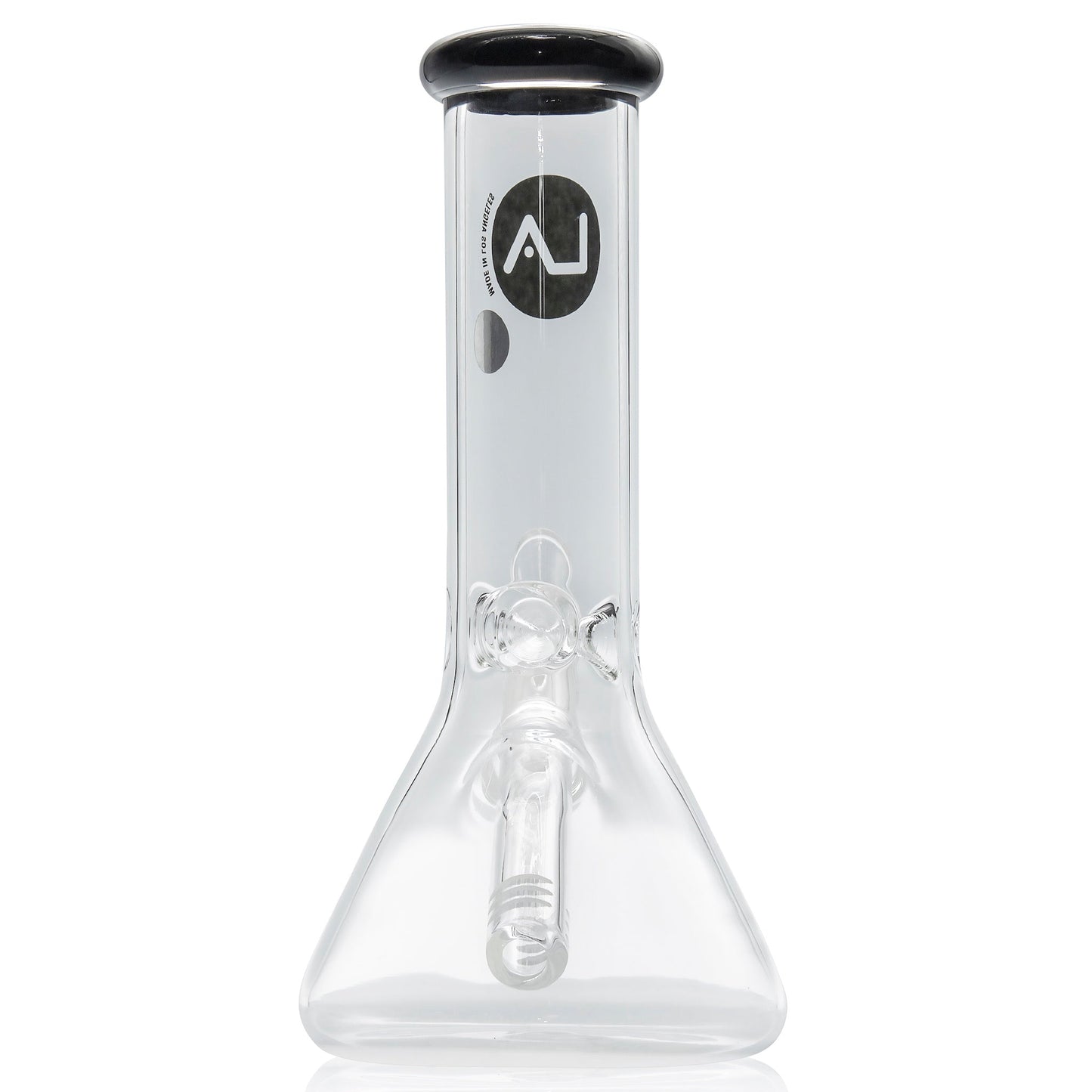 LA Pipes 8” Color Accented Mini Beaker Bong by LA Pipes | Mission Dispensary