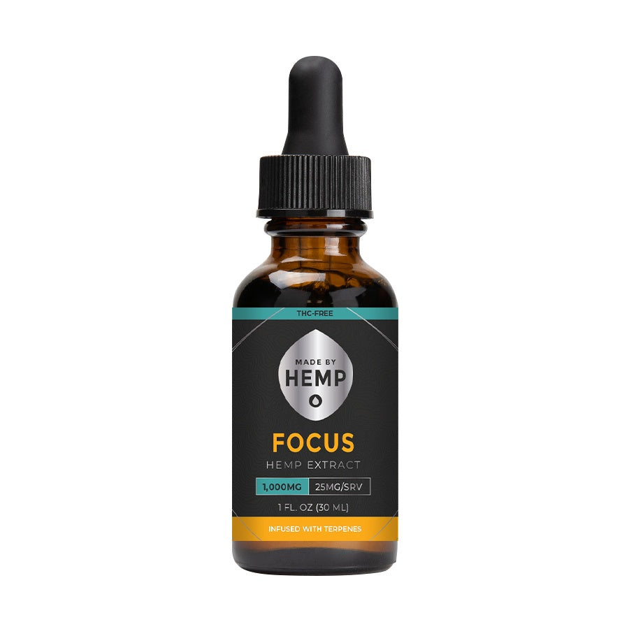 Made by Hemp FOCUS Hemp Extract (1oz, 500-2000mg CBD)💧 by Made by Hemp | Mission Dispensary