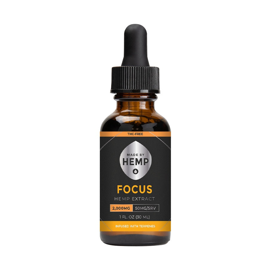 Made by Hemp FOCUS Hemp Extract (1oz, 500-2000mg CBD)💧 by Made by Hemp | Mission Dispensary